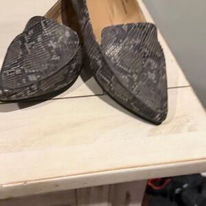 Target Black Snakeskin Flats